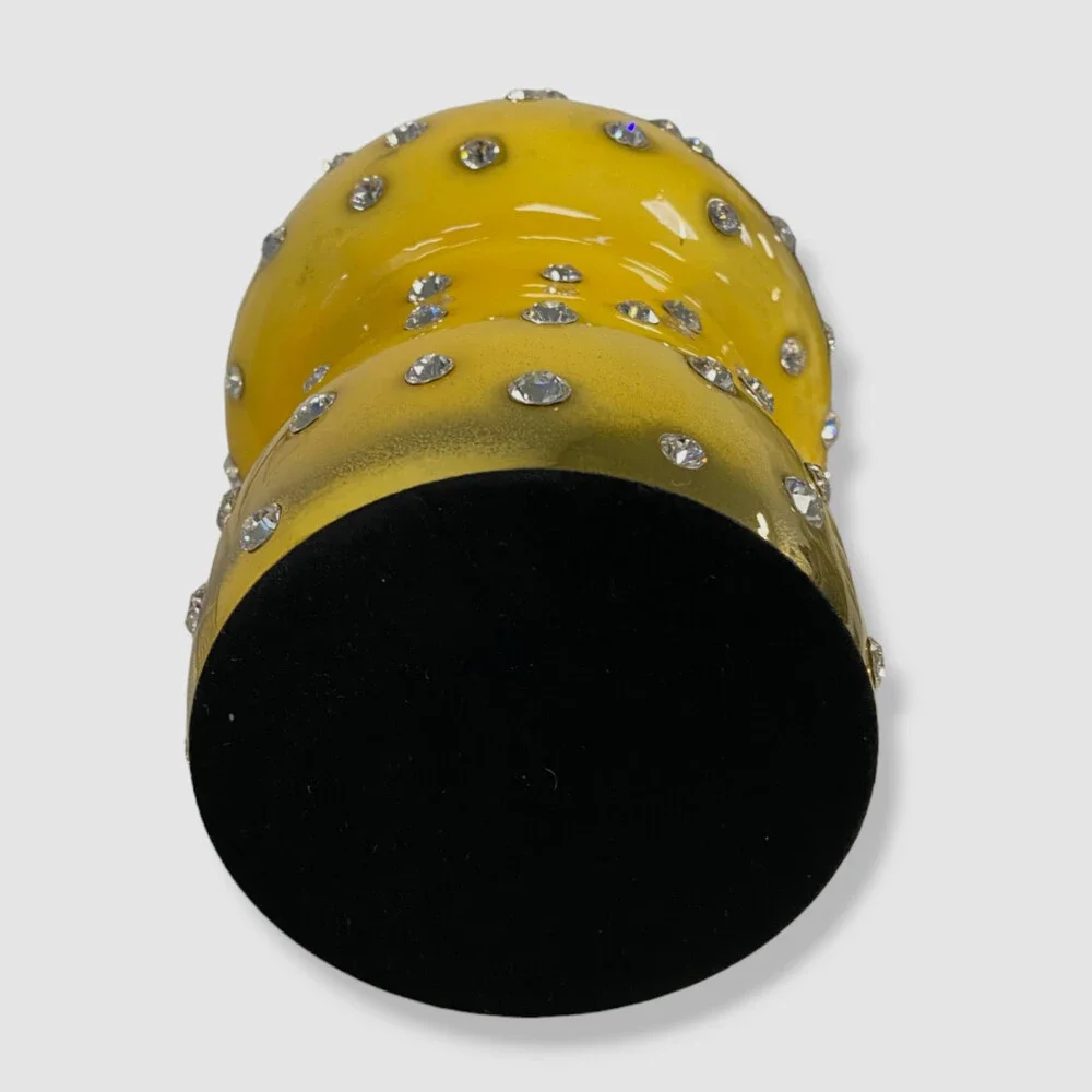 $595 Crystamas Yellow Golden Swarovski Magnum Cork Home Décor